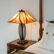 Asheville bordlampe i Tiffany-look