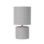 Greasby bordlampe med tekstilskærm, grå