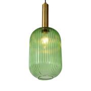 Maloto glas-hængelampe, Ø 20 cm, grøn