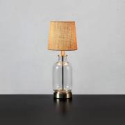 Bordlampe Costero, transparent/natur, 43 cm