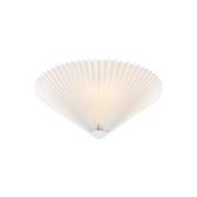 Plisado loftslampe, hvid, Ø 42 cm