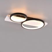 Medera LED-loftlampe, 2 lyskilder, sort