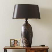 Mary bordlampe, keramik og chintz, højde 66 cm