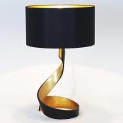 Vortice bordlampe, sort-guld
