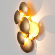 Bolladaria LED-væglampe, guld, 3 lyskilder