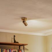 Loftspot, messing antik, 1 lyskilde