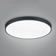 LED-loftslampe Waco, CCT, Ø 75 cm, sort mat