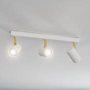 Loftspot Lund i hvid, 3 lyskilder