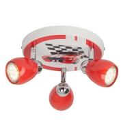 Racing LED-loftlampe med 3 lyskilder