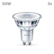 Philips LED-pære GU10 4,6 W 390lm 840 klar 36° 3