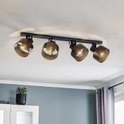 Loftlampe Rif 4, 4 lyskilder, sort