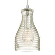 Westinghouse hængelampe 6329240, rillet glas