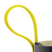 HAY Rope Trick LED-gulvlampe sort/gul