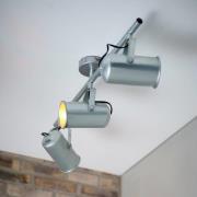 Porter loftslampe i industrielt look med 3 spots