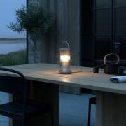 Linton bordlampe til udendørs brug, galvaniseret