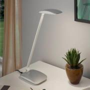Sølvfarvet LED-skrivebordslampe Cajero m. dæmper