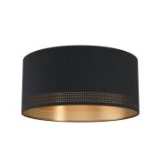 Loftlampe Esteperra med tryk i sort/guld