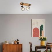 Wood Basic loftslampe, to lys