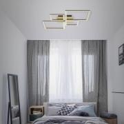 Frame LED-loftslampe, guld, dæmpbar, 4-lys