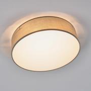 Loftslampe Ceiling Dream, Ø 40 cm, tekstil, grå