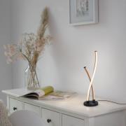 Paul Neuhaus LED-bordlampe Polina, guld, metal, dæmpbar
