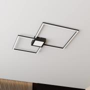 Lindby Duetto LED-loftlampe, antracit 28 W