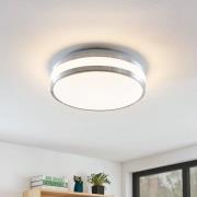 Lindby Nelia LED-loftlampe i alu, rund, 34,5 cm