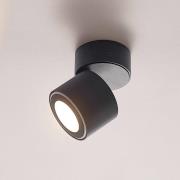 Lindby Lowie LED-spot, 1 lyskilde, sort