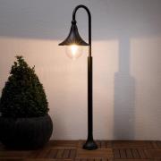 Lindby Daphne vejlampe, 120 cm, sort, metal, E27