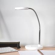 Hvid LED-skrivebordslampe Milow