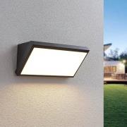 Lindby LED udendørs væglampe Abby, IP65, mørkegrå