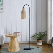 Lindby Venora gulvlampe, bambus-skærm, 1 lyskilde