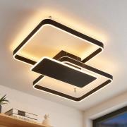 Lucande Kadira LED-loftlampe, 80 cm, sort
