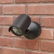 Lucande udendørs LED-spot Beatrix, 21,1 cm, antracit, aluminium