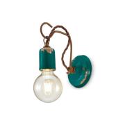 C665 væglampe i vintage-stil, grøn