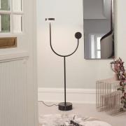 AYTM LED-gulvlampe Grasil, sort, marmor, højde 127 cm