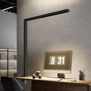 Arcchio LED-klemmelampe Jolinda, sort, aluminium, dæmpbar