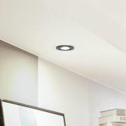 Arcchio LED-downlight Eliar rund sort CCT drejelig