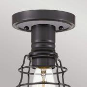 Mixon loftslampe med metalbur, bronze