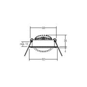 BRUMBERG BB03 LED indbygningsspot, on/off tilslutningsboks hvid