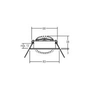 BRUMBERG LED indbygningsspot BB09, RC, driver rund, hvid