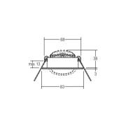 BRUMBERG LED-indbygningsspot BB09, on/off, hvid