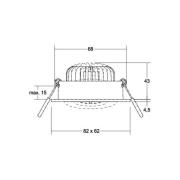 BRUMBERG LED-indbygningsspot BB37 RC tilslutningsdåse struktureret sor...