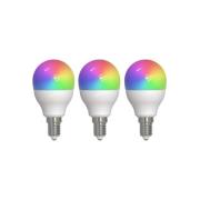 Prios Smart LED-dråbelampe E14 4,9 W RGBW CCT Tuya mat 3-pack