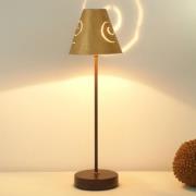 Elegant bordlampe Schneckenhut Gold i jern