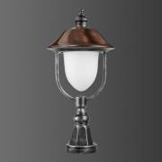 Sokkellampe 1157, sort/kobber