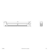 Bordo LED-påbygningslampe i aluminium længde 31 cm