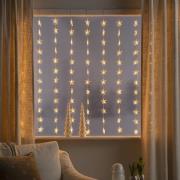 Stjerner LED-lysforhæng, 120 lyskilder, ravgult