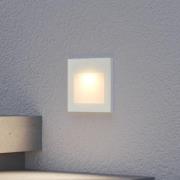 Arcchio LED-vægindbygningslampe Zamo, hvid, 11 cm, metal, IP65