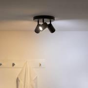 WiZ LED-loftspot Imageo, 3-lys rund, sort